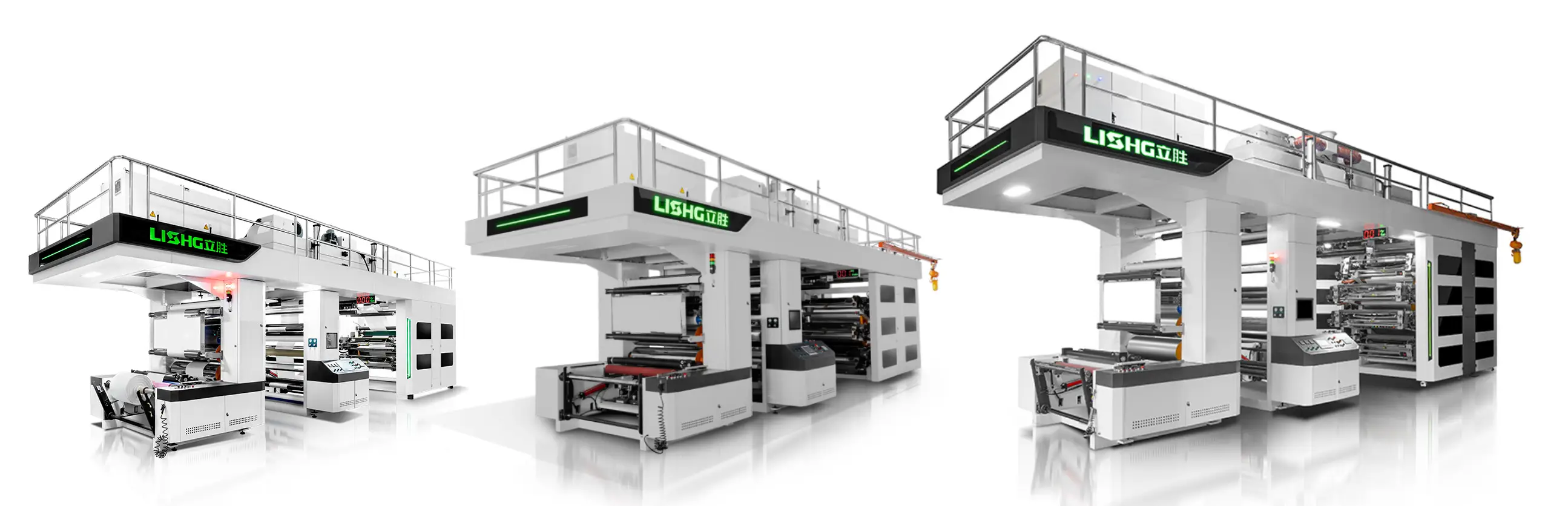 Sleeve gear-driven CI flexographic press — 4-, 6-, and 8-color configurations